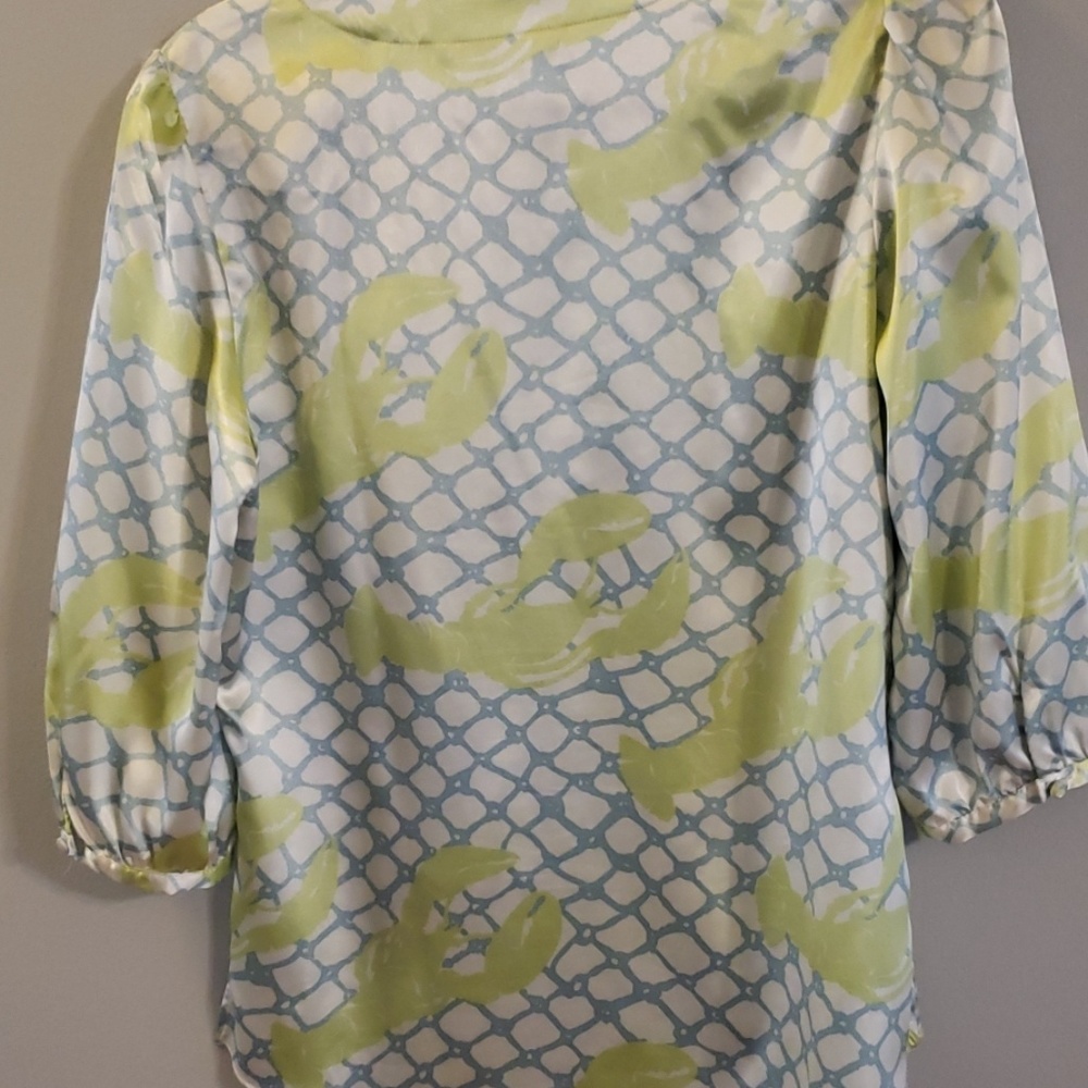 BCBGMaxAzria lobster shirt sz M - Picture 4 of 5